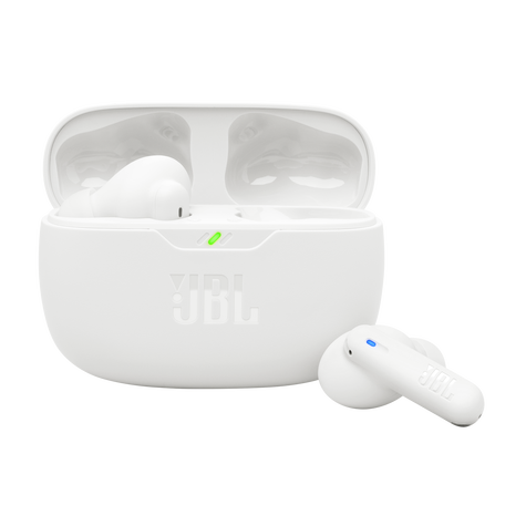 JBL Wave Beam 2 - Black - True Wireless Noise Cancelling Earbuds - Hero Image of JBL Wave Beam 2